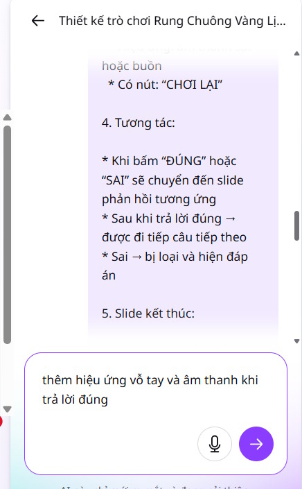 Designing the 'Golden Bell Ringing' game on Canva AI. Picture 6