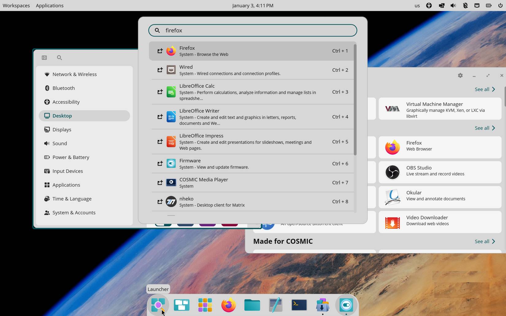 The newly released System76 Rust-based desktop COSMIC for Linux is fantastic! Picture 2