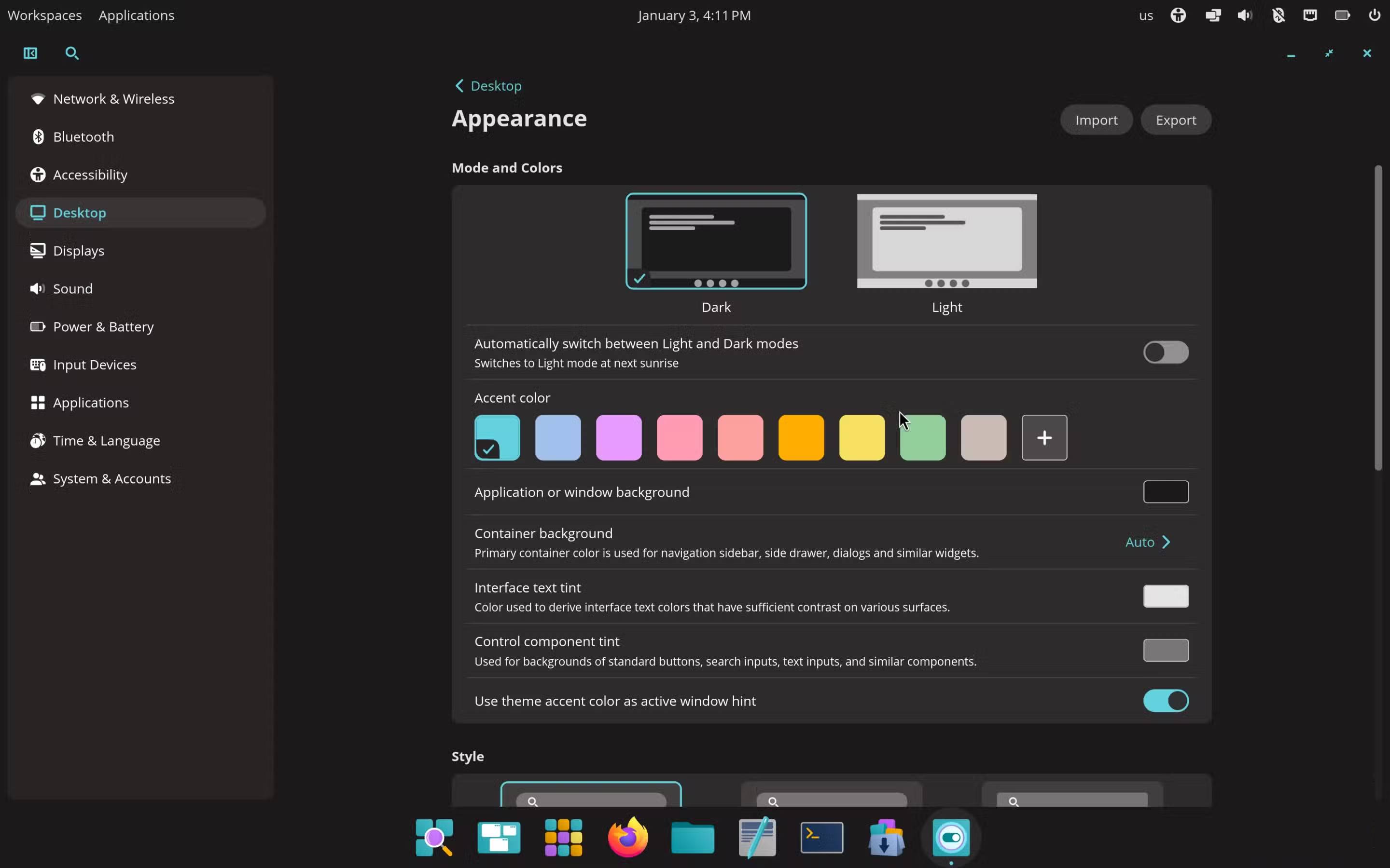 The newly released System76 Rust-based desktop COSMIC for Linux is fantastic! Picture 3
