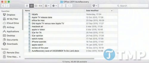 Picture 4 of Detailed guide on how to recover lost Word documents on Mac.