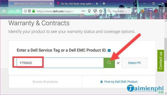 Detailed instructions for checking Dell Laptop warranty Picture 3