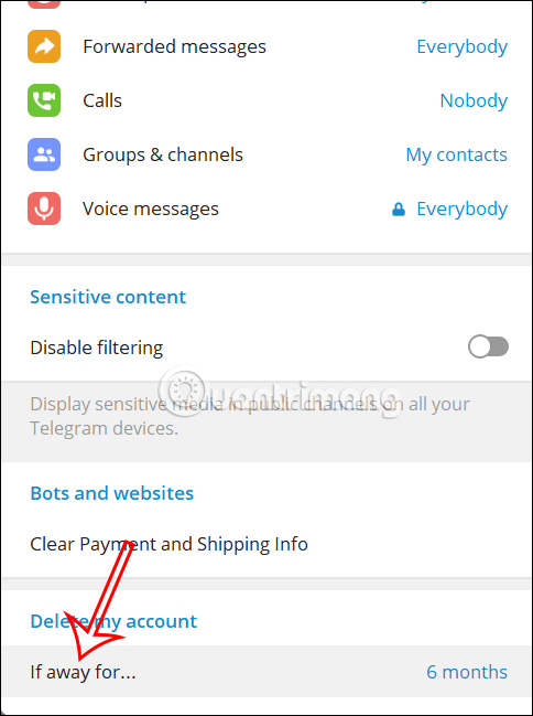 Detailed instructions for deleting Telegram account Picture 11
