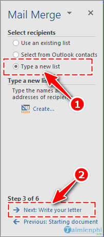 Detailed instructions for mail merge in Word 2010, 2013, 2016 Picture 4