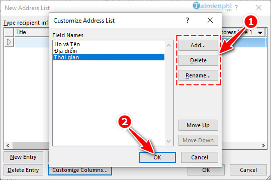 Detailed instructions for mail merge in Word 2010, 2013, 2016 Picture 6