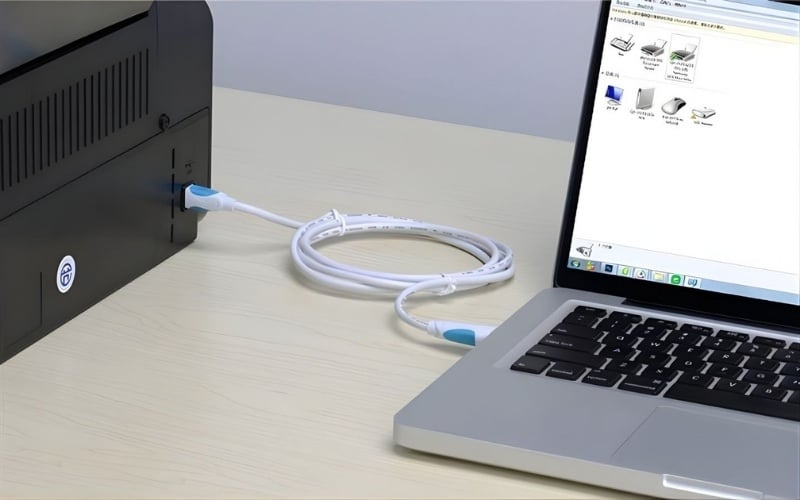 images 20 of Detailed instructions on how to connect a printer to a Windows laptop and MacBook.