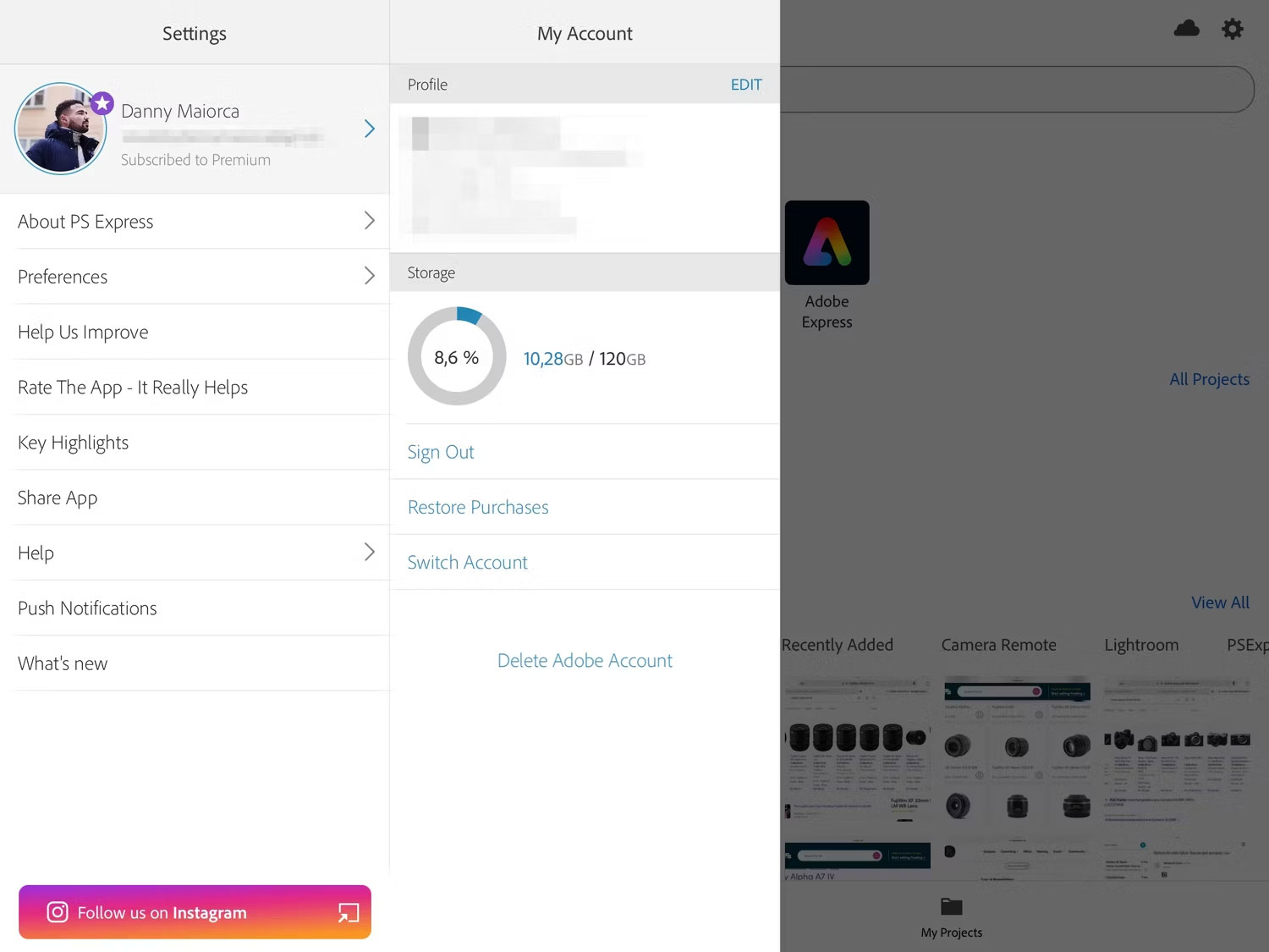 Difference between Photoshop Express Free and Premium Picture 1