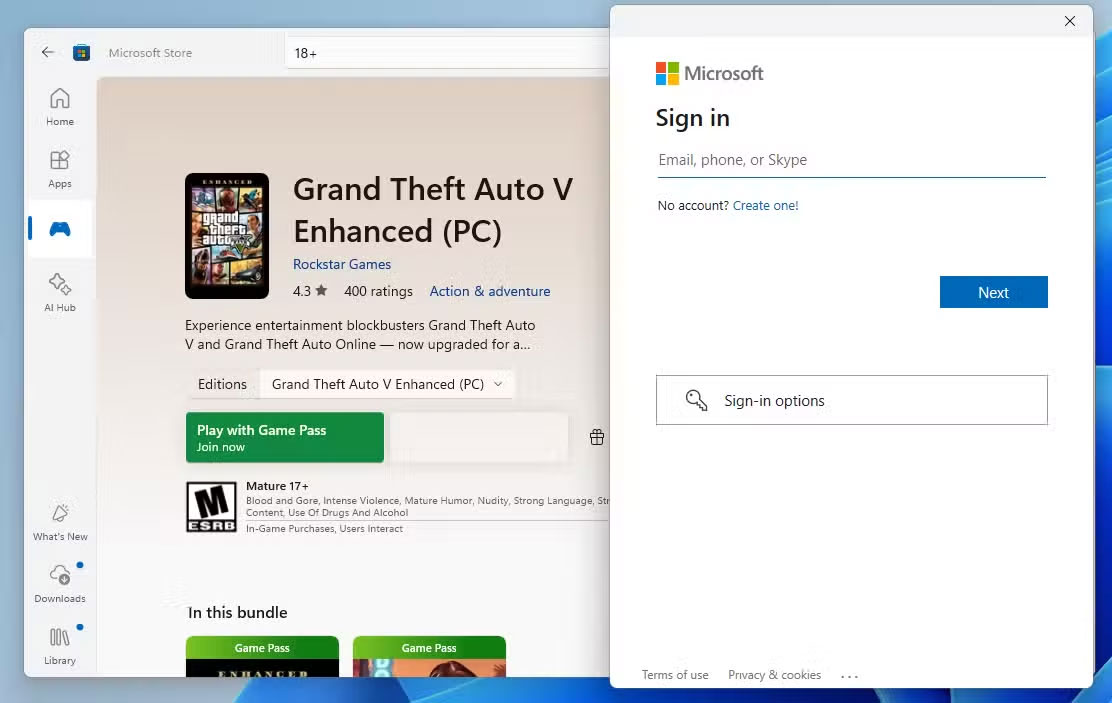 Disadvantages of using a local Windows account Picture 3