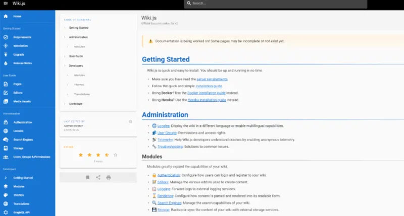 DokuWiki or Wiki.js: Is the Self-Hosted Wiki Right for You? Picture 2