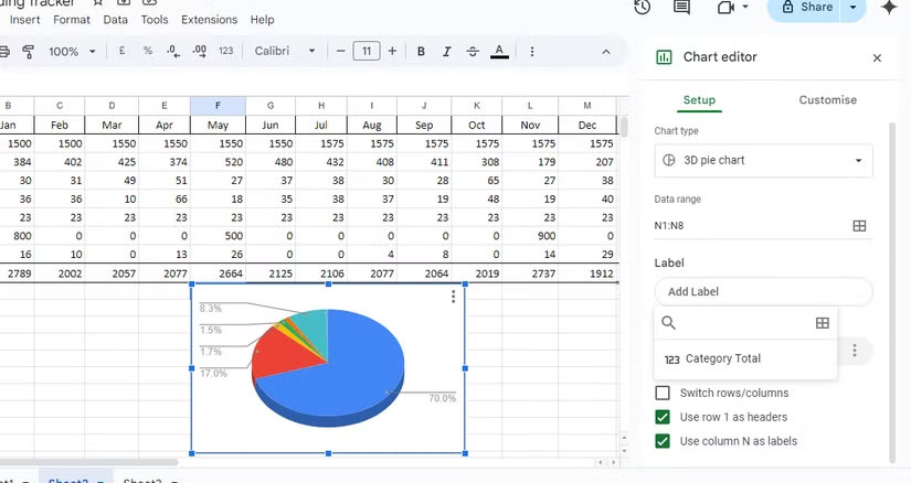 Don't just use Excel or Sheets! Combine the two! Picture 6