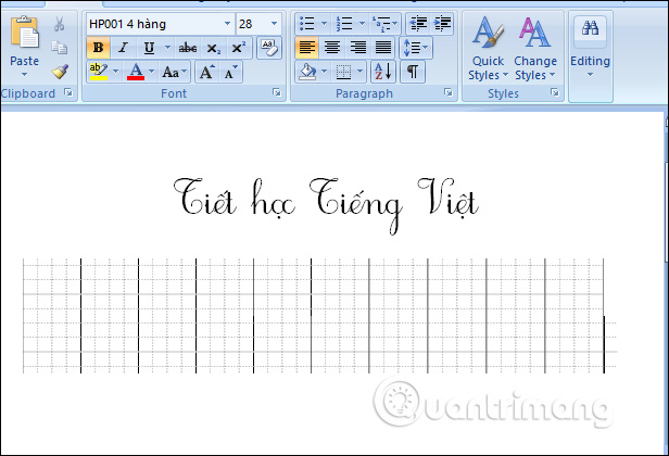 Picture 14 of Download elementary school fonts, Vietnamese handwriting fonts, and install them on your computer.