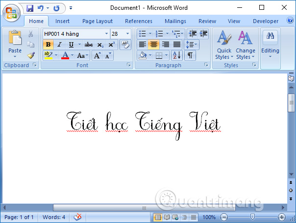 Picture 8 of Download elementary school fonts, Vietnamese handwriting fonts, and install them on your computer.