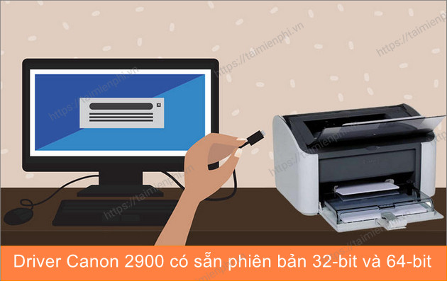 Picture 1 of Download link for the correct Canon 2900 driver for Windows 32-bit and 64-bit computers.