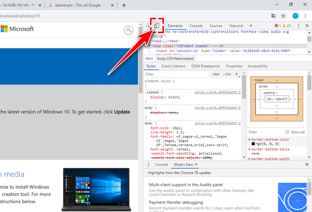 Picture 3 of Download link for Windows 10 Build 19603 ISO file
