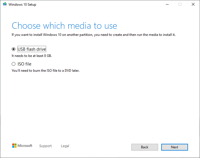 Download Media Creation Tool - Support for Windows 10 Installation Picture 6