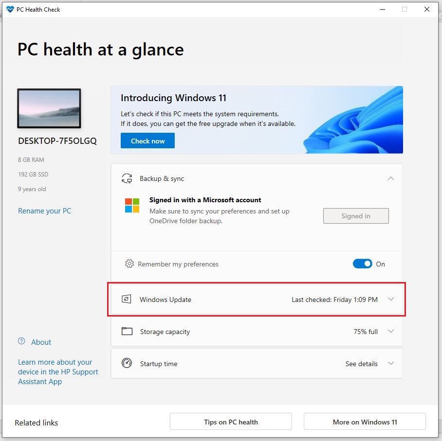 Download Windows PC Health Check and Detailed Installation Instructions Picture 8