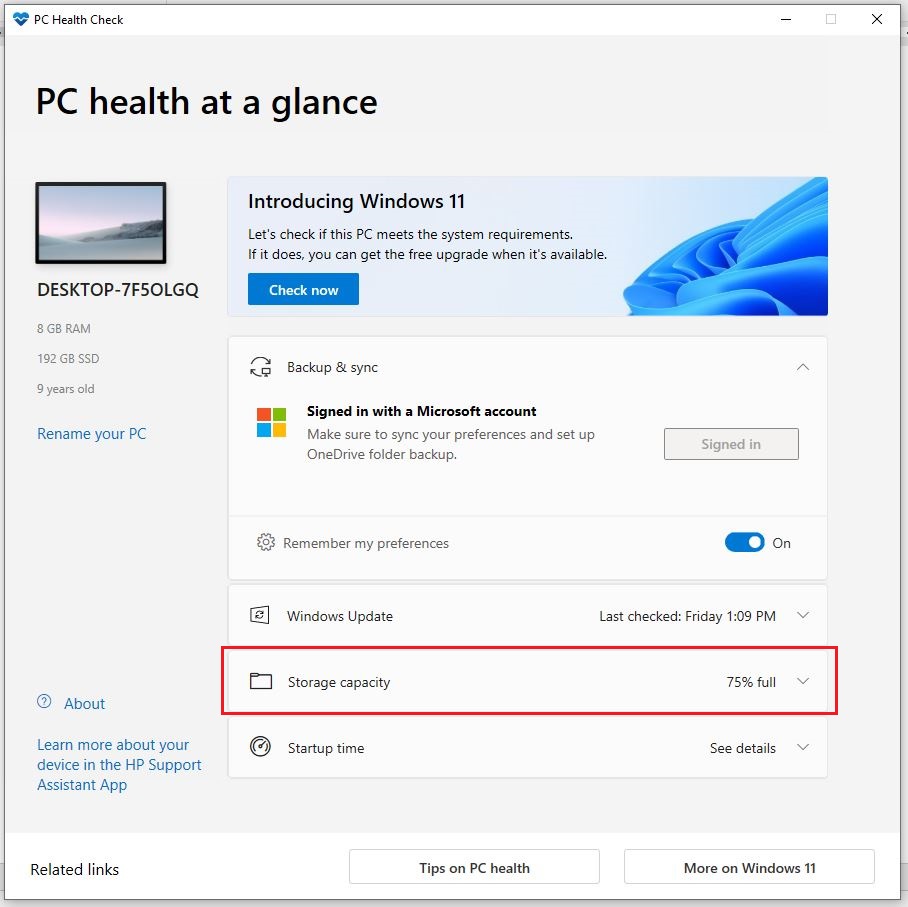 Download Windows PC Health Check and Detailed Installation Instructions Picture 9