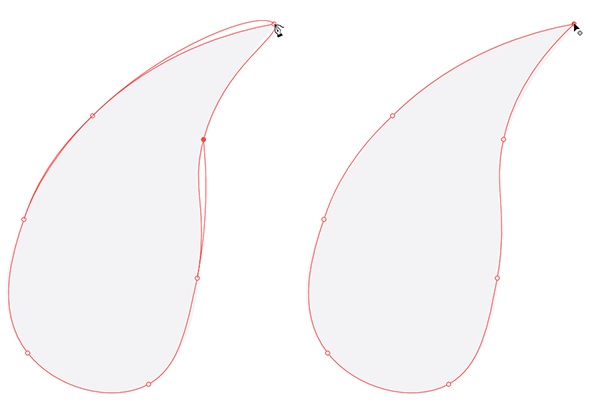 Picture 3 of Draw and edit curves with the Curvature tool in Illustrator.