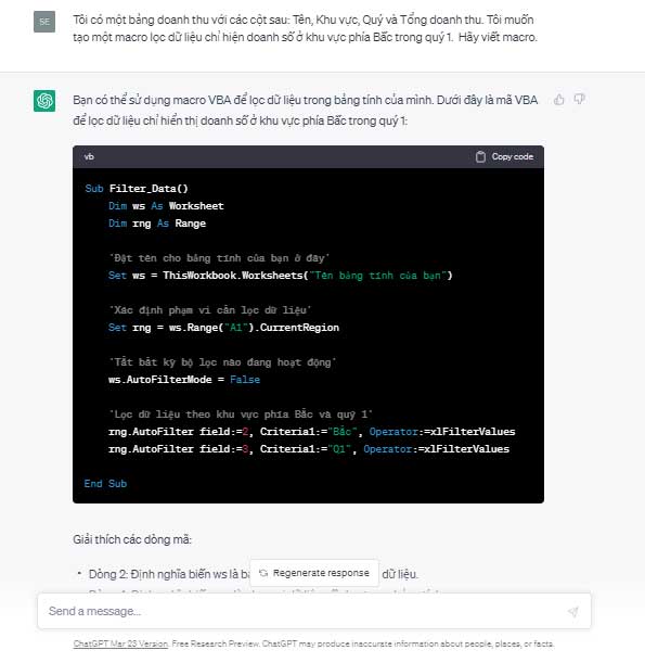 Picture 5 of Effective ways to use ChatGPT in Excel