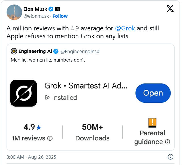 Elon Musk sues Apple and OpenAI for ChatGPT bias Picture 1