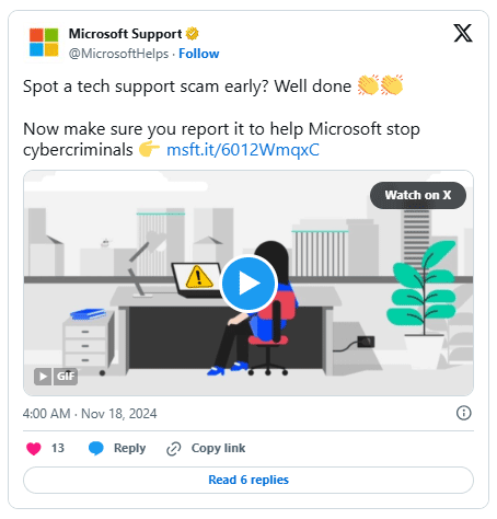 Email threatening to reveal private data from Microsoft may be a scam Picture 1