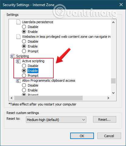 Picture 19 of Enable or disable JavaScript on Chrome, Cốc Cốc, Firefox, Edge, Opera, Safari, and Tor.