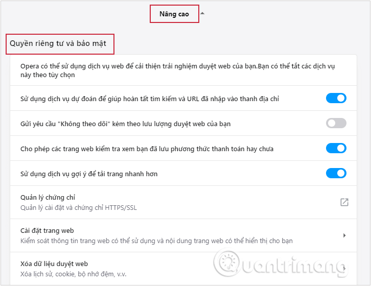 Picture 20 of Enable or disable JavaScript on Chrome, Cốc Cốc, Firefox, Edge, Opera, Safari, and Tor.