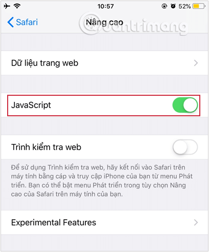 Picture 25 of Enable or disable JavaScript on Chrome, Cốc Cốc, Firefox, Edge, Opera, Safari, and Tor.