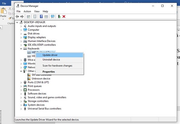 Error of not being able to press Enter, Space, Backspace keys - Quick fix Picture 5
