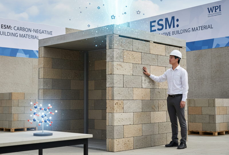 ESM bio-concrete: The first building material capable of absorbing carbon emissions. Picture 2
