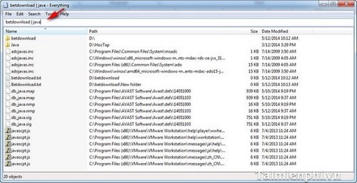 Picture 3 of Everything - Find data files quickly in an instant.