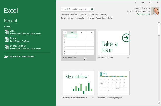 Excel 2016 - Lesson 1: Getting acquainted with Microsoft Excel - Complete guide to Excel 2016 Picture 1
