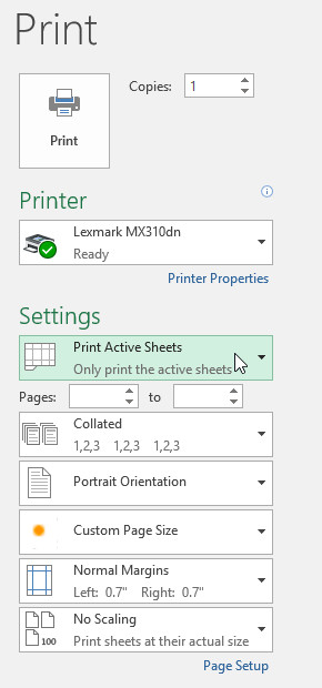 Excel 2016 - Lesson 12: Formatting pages and printing spreadsheets in Excel Picture 6