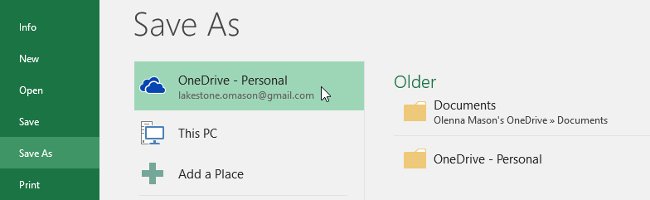 Excel 2016 - Lesson 2: Learn about OneDrive - Complete guide to Excel 2016 Picture 2