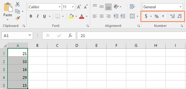 Excel 2016 - Lesson 8: How to format numbers in Excel (Number Formats) Picture 2