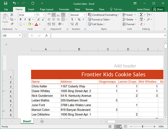 Picture 17 of Excel 2019 (Part 1): Getting Started with Excel