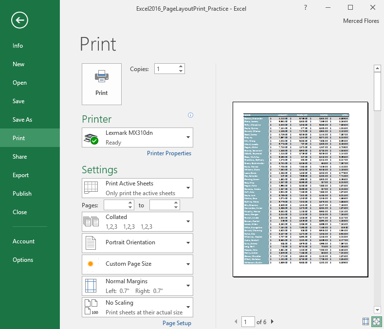 Picture 3 of Excel 2019 (Part 11): Layout and Printing