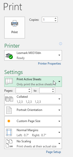 Picture 6 of Excel 2019 (Part 11): Layout and Printing