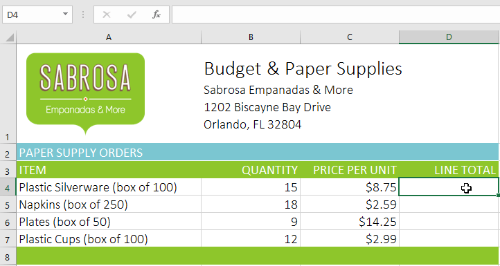 Picture 12 of Excel 2019 (Part 12): Introduction to Formulas