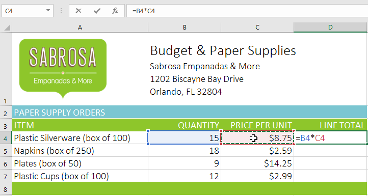 Picture 14 of Excel 2019 (Part 12): Introduction to Formulas