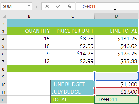 Picture 20 of Excel 2019 (Part 12): Introduction to Formulas