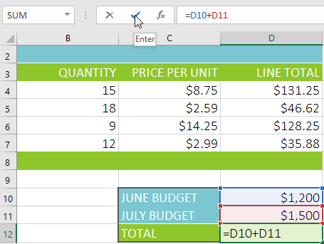 Picture 21 of Excel 2019 (Part 12): Introduction to Formulas