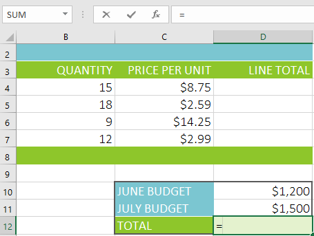Picture 7 of Excel 2019 (Part 12): Introduction to Formulas
