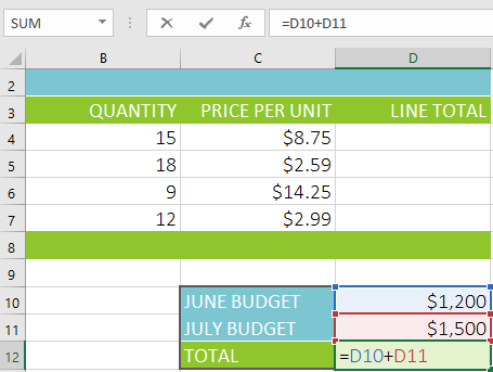 Picture 9 of Excel 2019 (Part 12): Introduction to Formulas