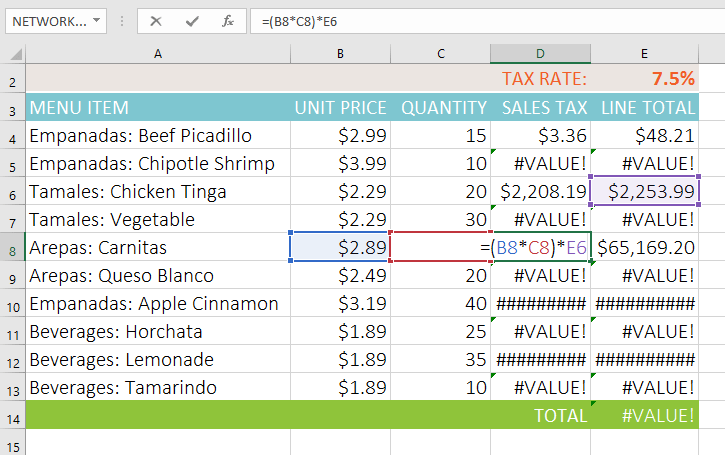Picture 13 of Excel 2019 (Part 14): Relative and Absolute Cell References