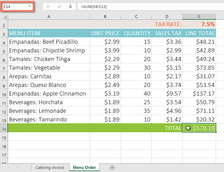 Picture 14 of Excel 2019 (Part 14): Relative and Absolute Cell References