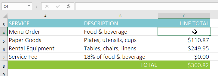 Picture 16 of Excel 2019 (Part 14): Relative and Absolute Cell References