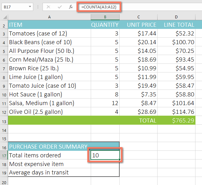 Picture 18 of Excel 2019 (Part 15): Functions