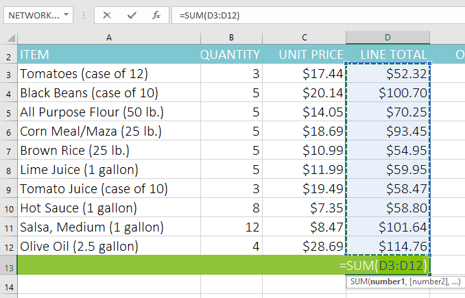 Picture 6 of Excel 2019 (Part 15): Functions