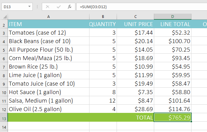 Picture 7 of Excel 2019 (Part 15): Functions