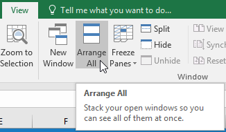 Picture 12 of Excel 2019 (Part 17): Fixing Rows/Columns and Viewing Options